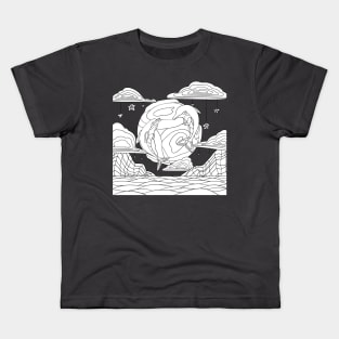 Dolphins in the sky Kids T-Shirt